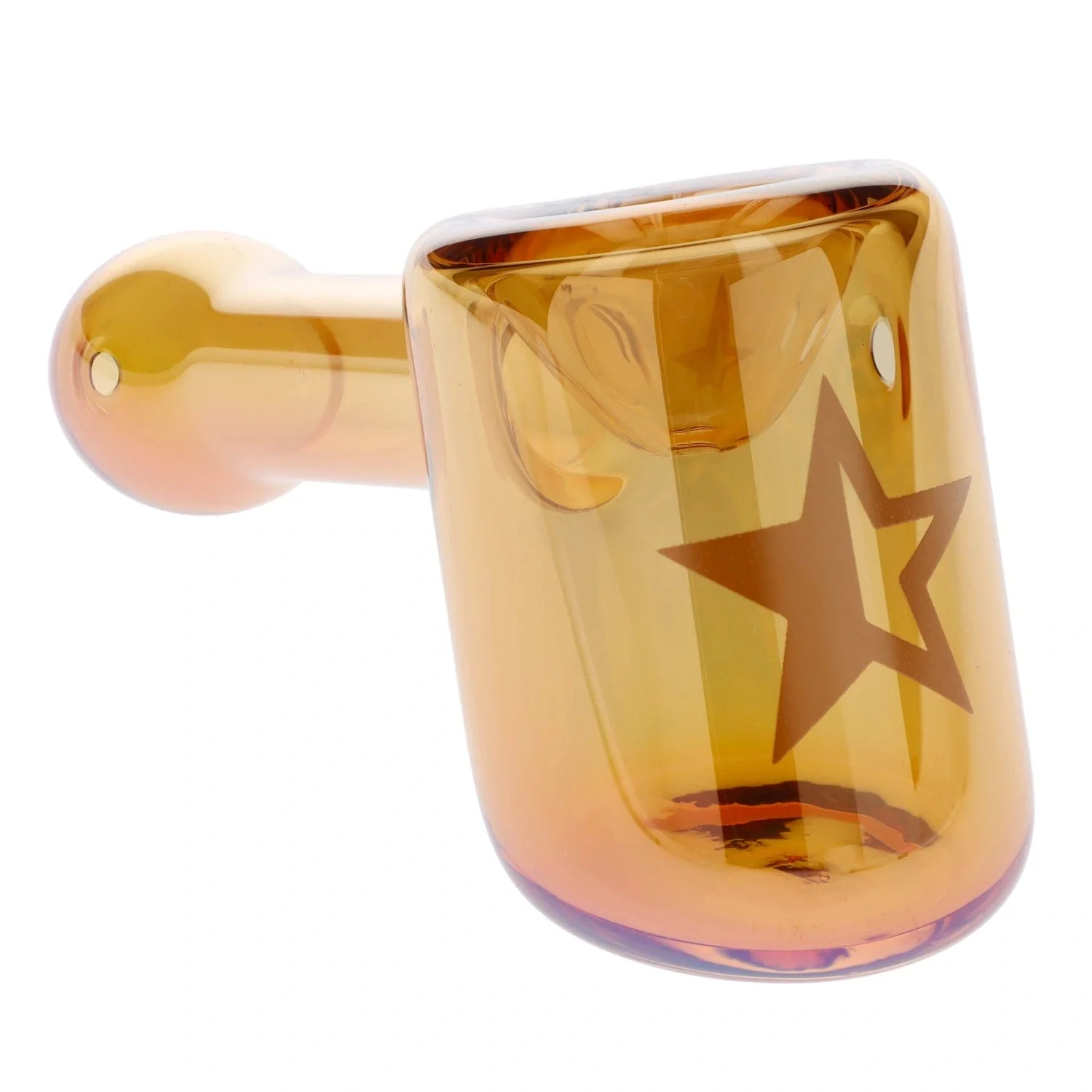 Famous Design - Lava Fumed Hammer Pipe - Orange - 5in. - Image 2