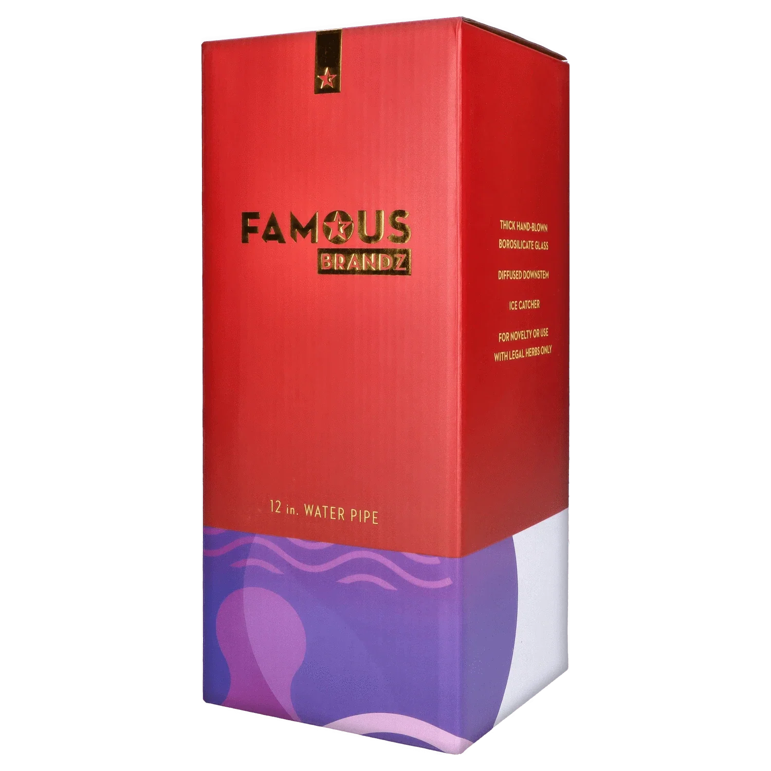 Famous Design Panorama Water Pipe - 12in. - Image 8