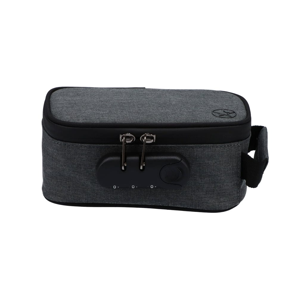 Famous Design Smell Proof & Lockable Stash Bag - Matte Grey - 280x190x65
