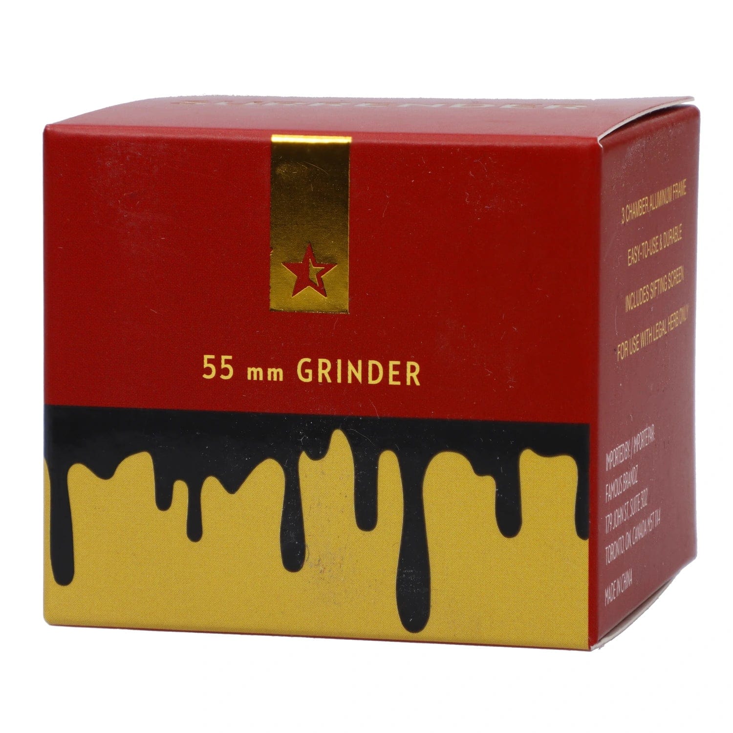 Famous Design Surrender Aluminum 4 pc Grinder - Gold - Image 6