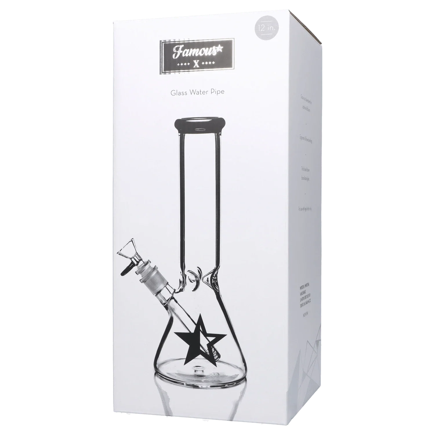 Famous X Beaker Water Pipe - 12in. - Image 10