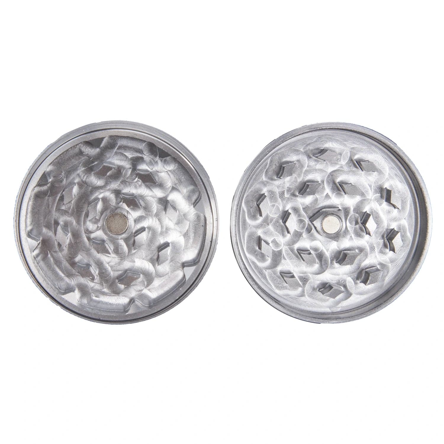 Famous X - Crystal 2 pc Grinder-Silver-55mm - Image 4