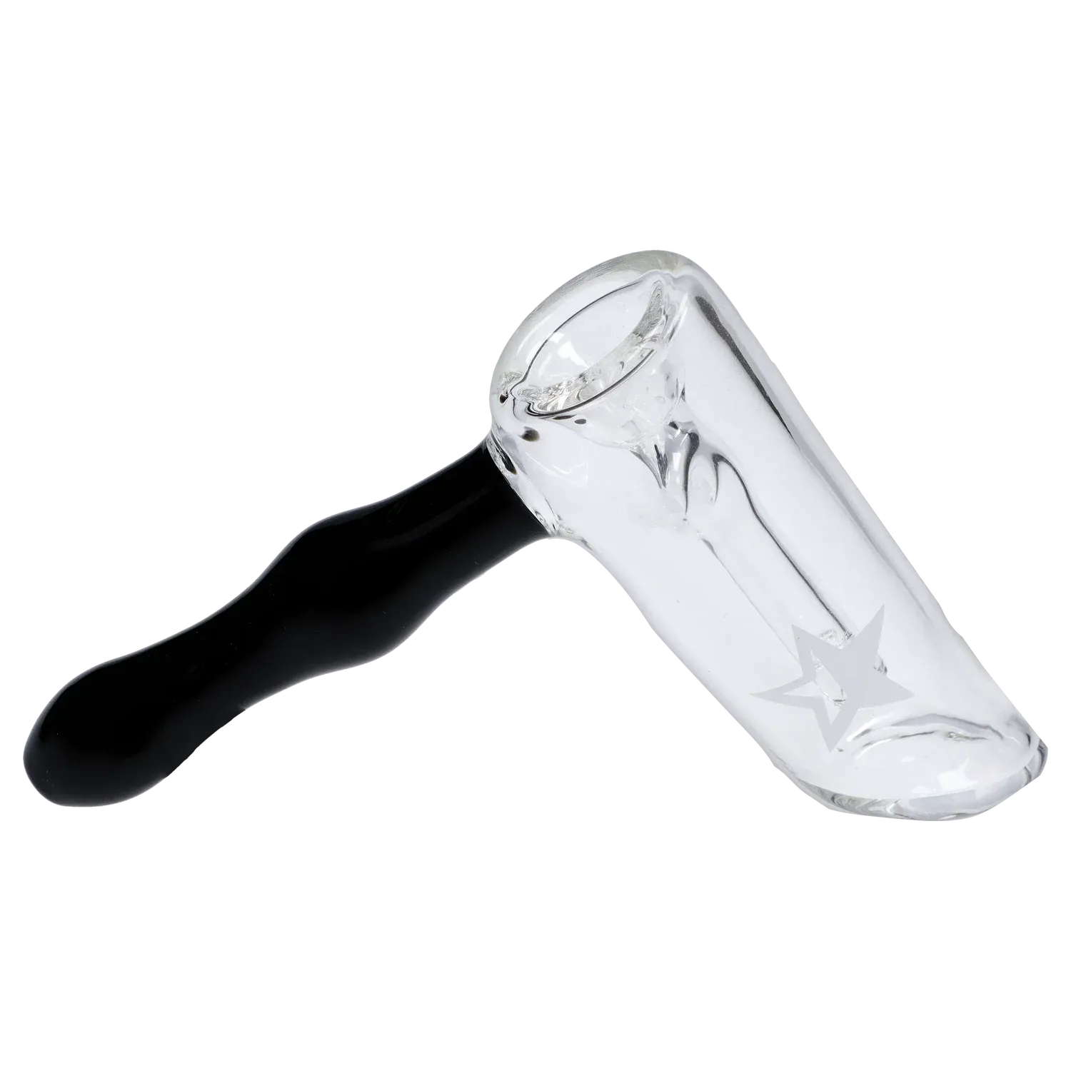 Famous X Straight Hammer Bubbler - Black - 6in. - Image 5