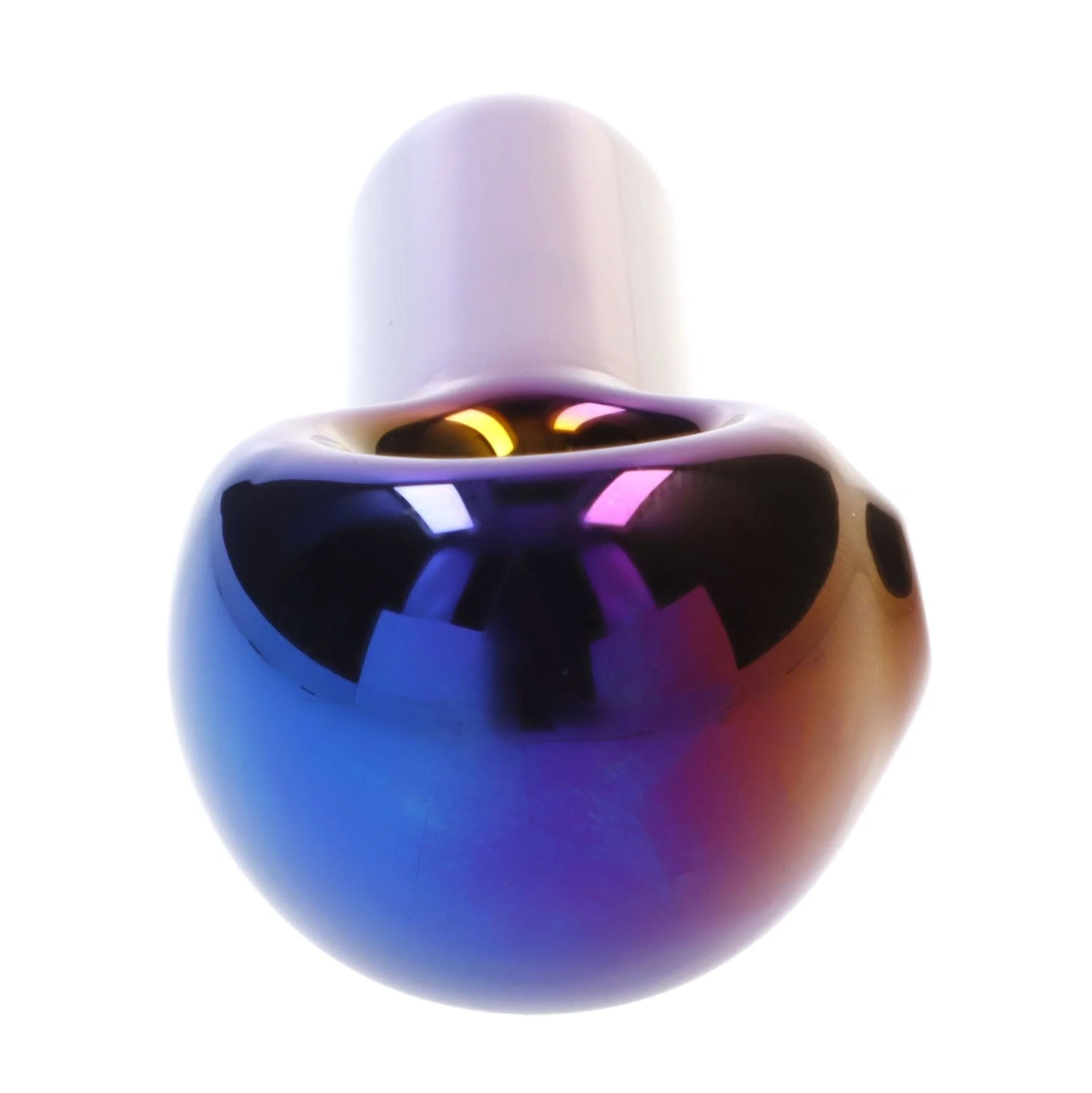 Famous Design Prism Fumed Spoon Pipe - Rainbow - 3in. - Image 3