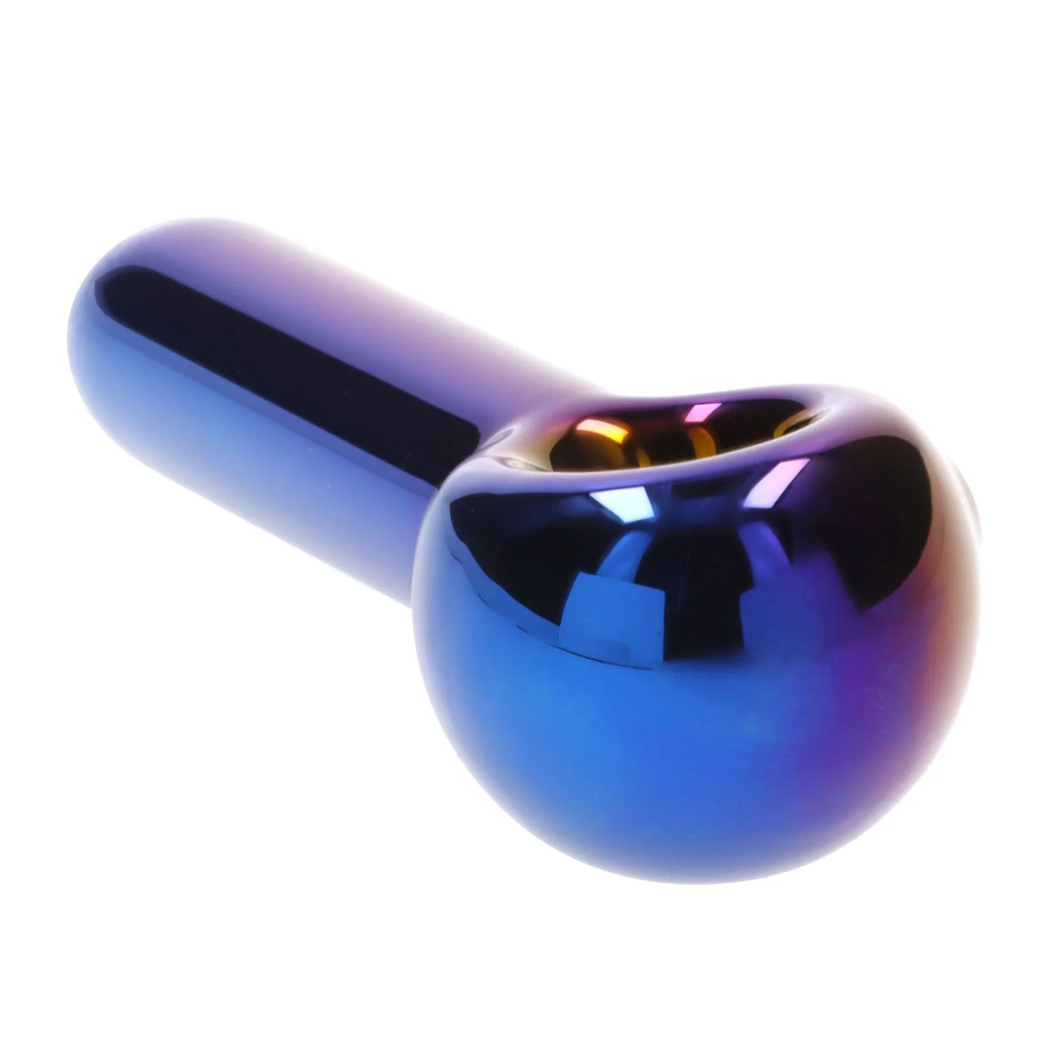 Famous Design Prism Fumed Spoon Pipe - Rainbow - 3in. - Image 4