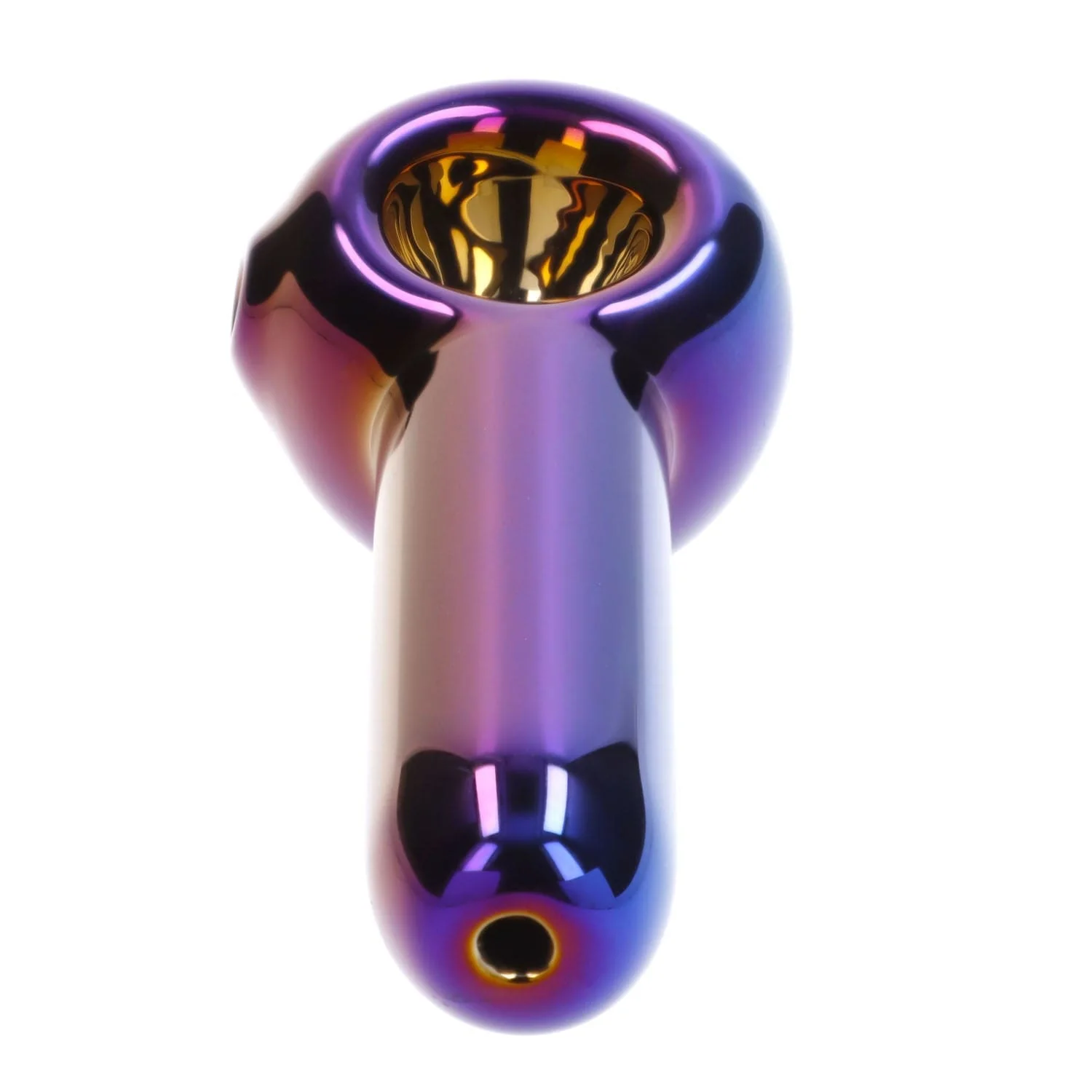 Famous Design Prism Fumed Spoon Pipe - Rainbow - 3in. - Image 7