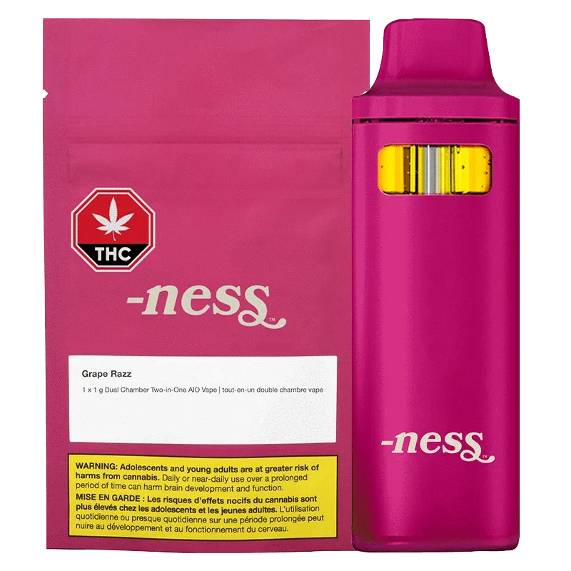 Grape Razz Dual Chamber Two-in-One AIO Disposable Vape
