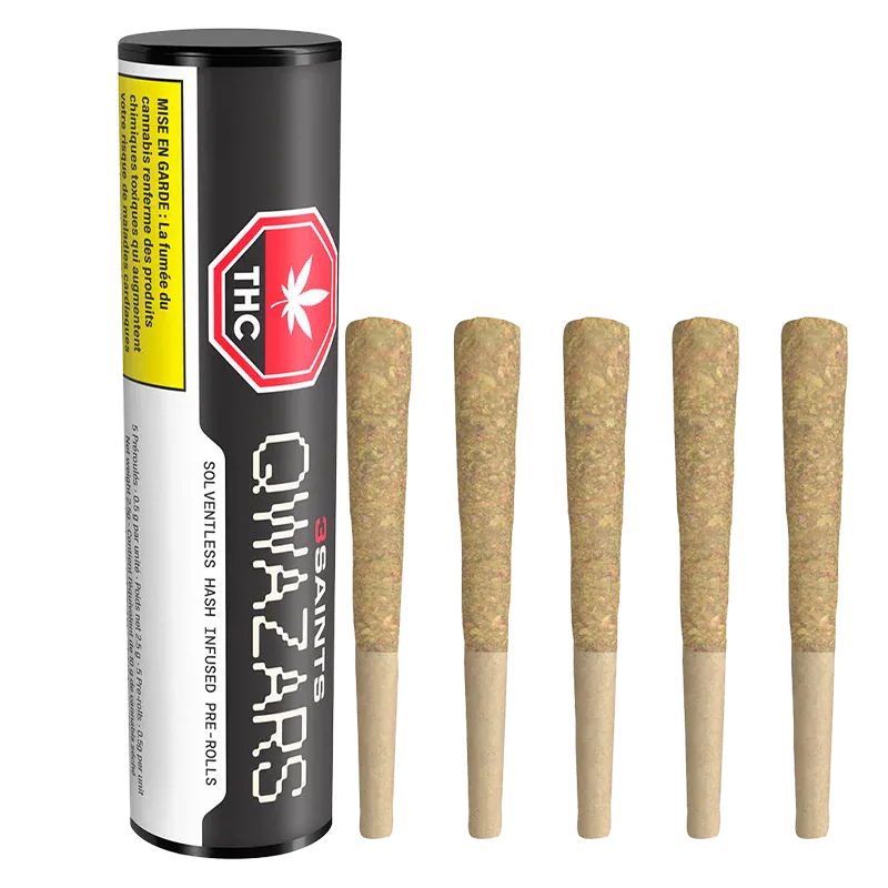 Qwazars Solventless Hash Infused PR 5 x 0.5 g