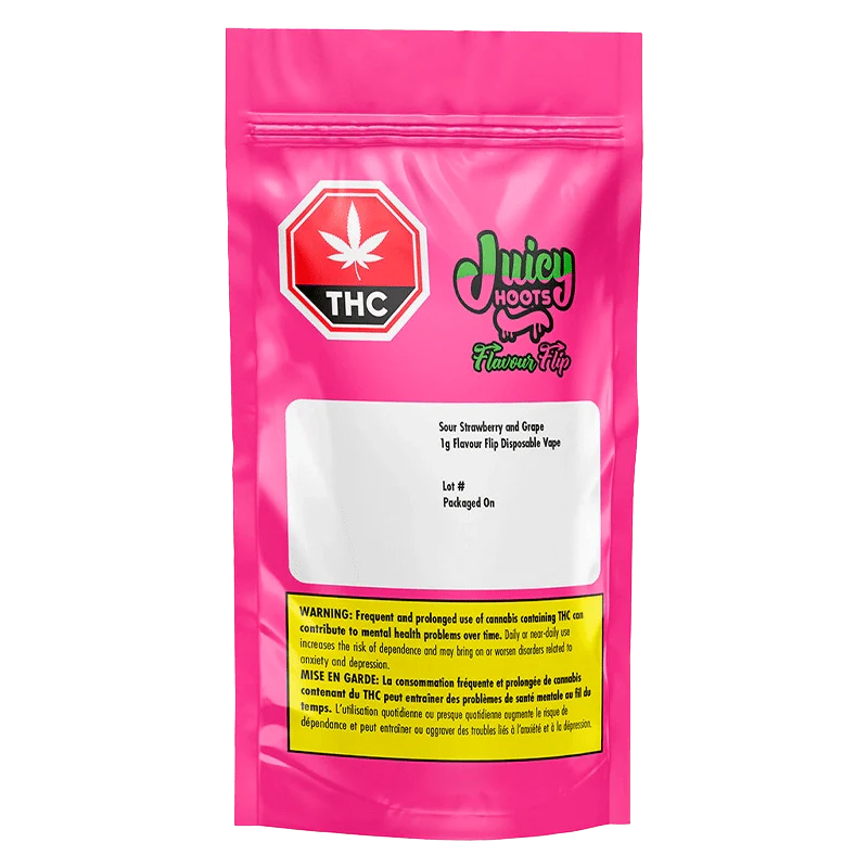 Sour Strawberry and Grape Flavour Flip Disposable Vape - Image 3