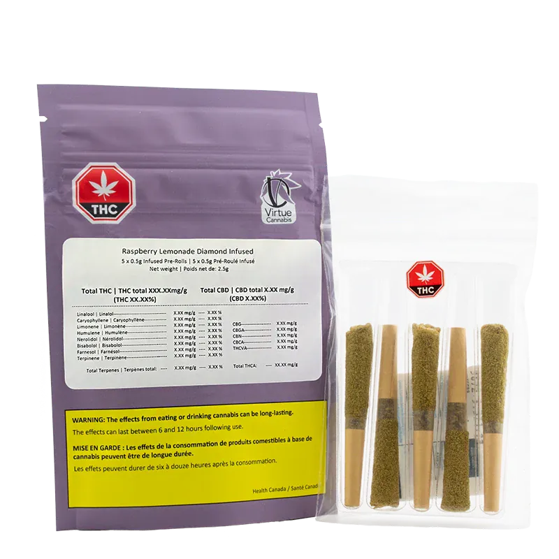 Raspberry Lemonade Diamond Infused PR 1 x 2.5 g