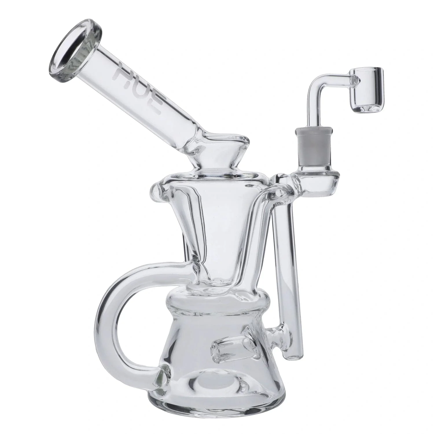 Hue Hourglass Dab Rig Clear - 7.5" - Image 2
