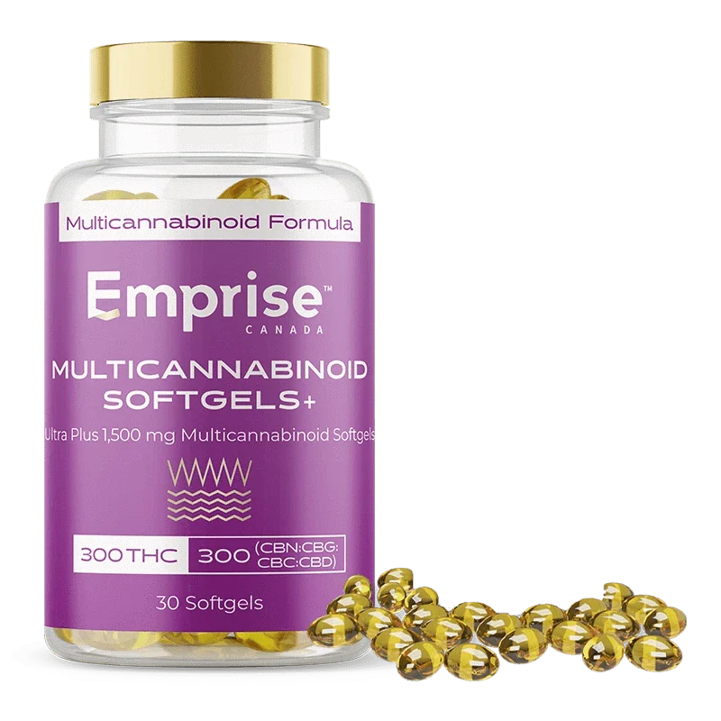Multicannabinoid THC:CBN:CBG:CBC:CBD Softgels
