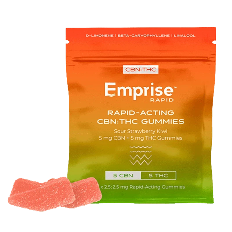 Sour Strawberry Kiwi CBN + THC Gummies