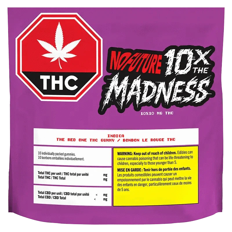 10X The Madness: The Red One THC Gummies - Image 3