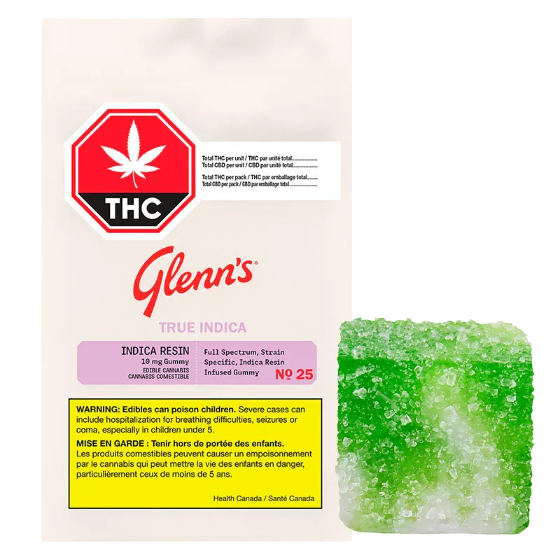 Green Apple Carton True Indica Resin Gummies