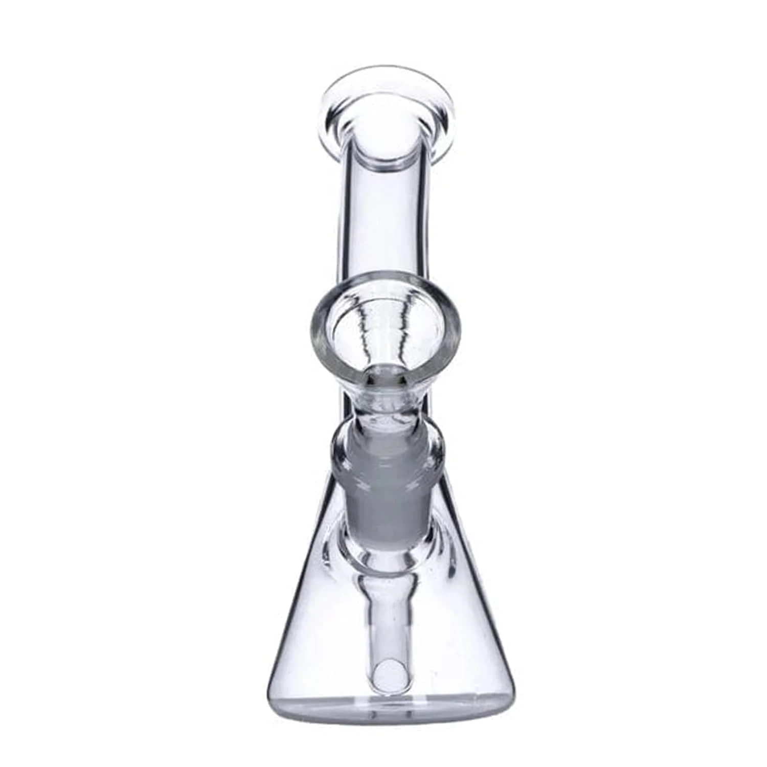 Everyday Essentials Bent Neck Beaker Bong - Clear - 5in. - Image 2
