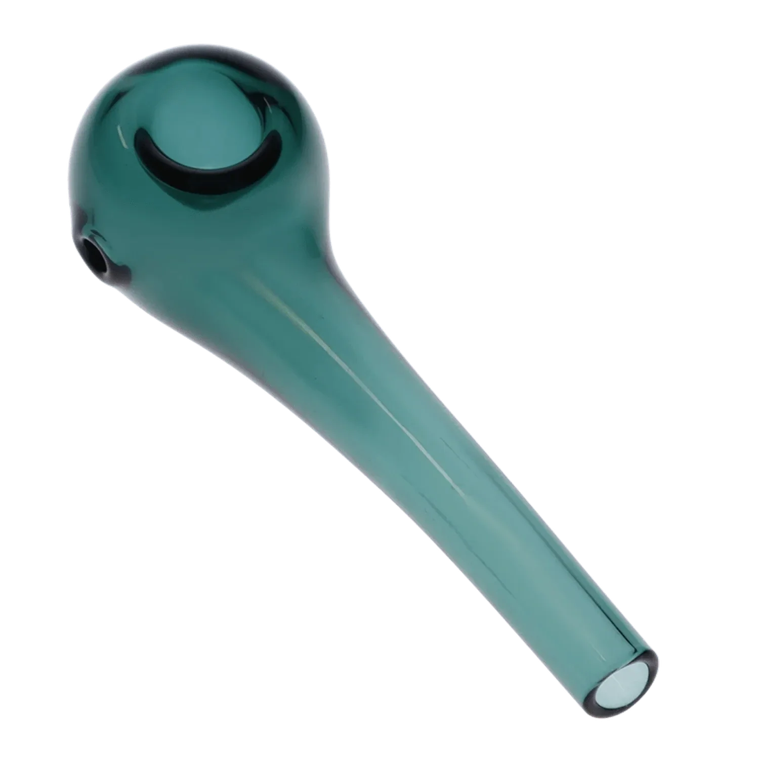Everyday Essentials Bent Spoon Pipe - Teal - 4in. - Image 7