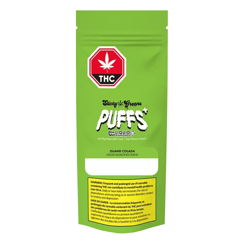 PUFFS plus Island Colada Liquid Diamond Disposable Vape - Image 3