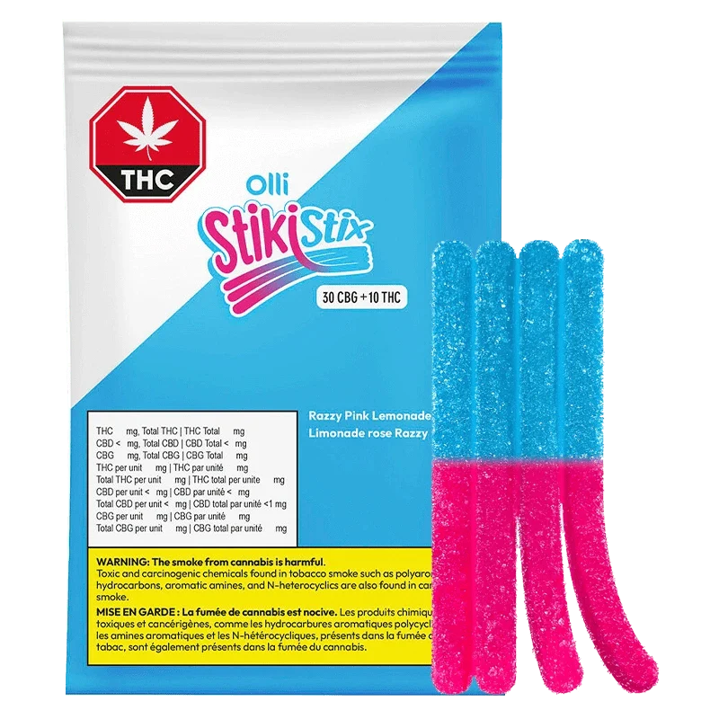 3:1 Razzy Pink Lemonade CBG/THC Gummies