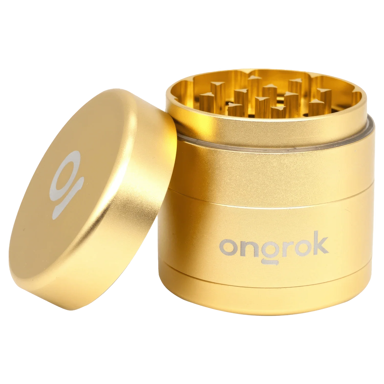 Ongrok Mini 4 Piece EZ Grinder - Gold - 55mm - Image 2