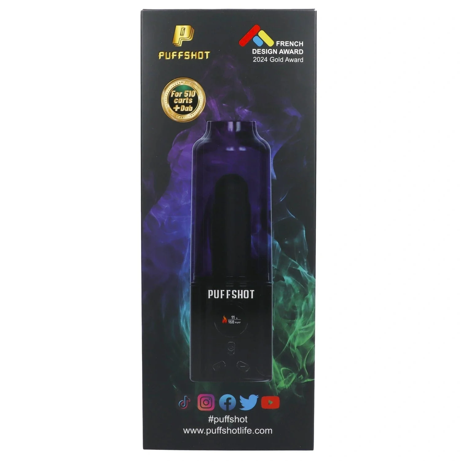 Puffshot Portable 510 Vape Cup Black - Image 7