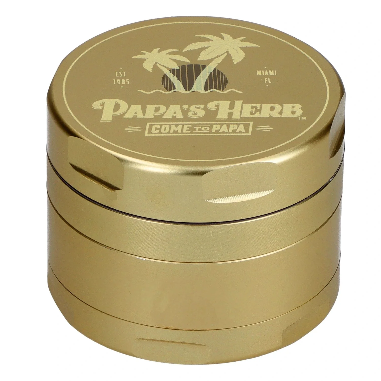 Papa's Herb-3 Stage Grinder-Gold-55mm