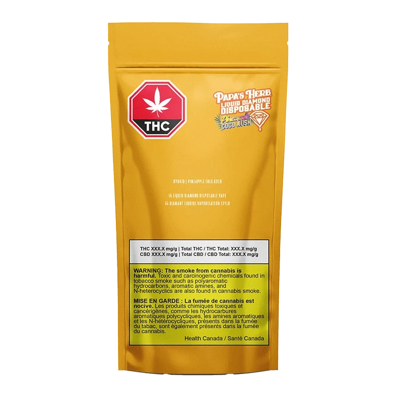 Pineapple Coco Kush Liquid Diamond Disposable Vape - Image 3