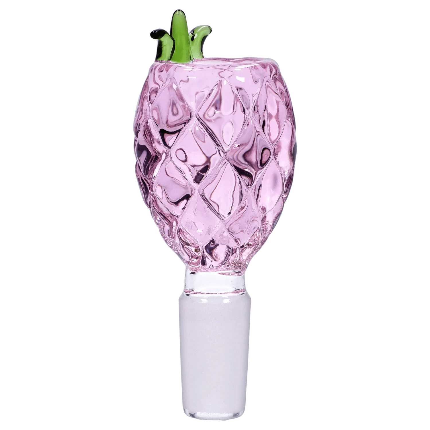 Valiant Pineapple Herb Bowl - Pink - Male 14mm