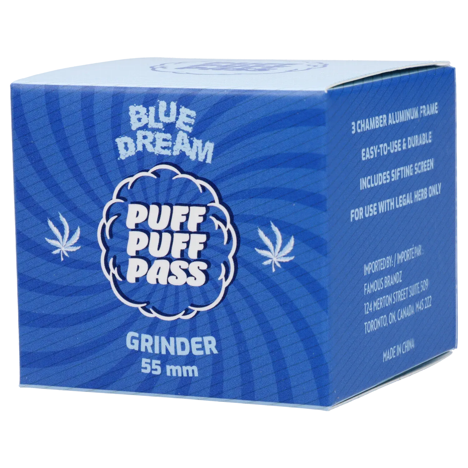 Puff Puff Pass Strains Blue Dream Grinder-Blue - Image 6