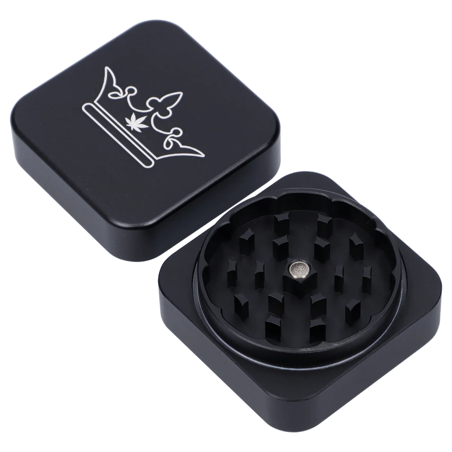 Queen of Bud 2 Stage Grinder Black Obsidian - Image 4