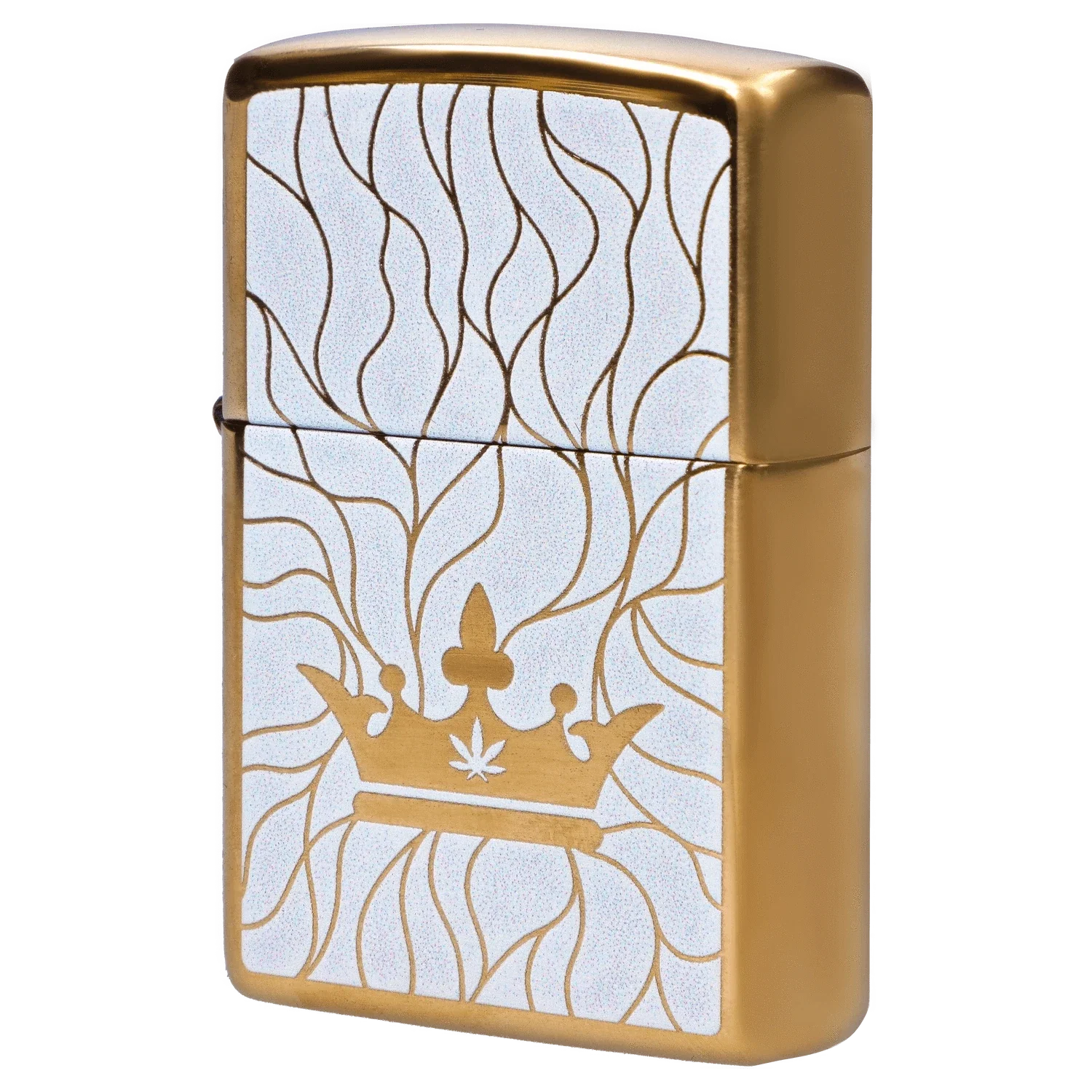 Queen of Bud Zippo Clear Quartz Mosaic - Image 2