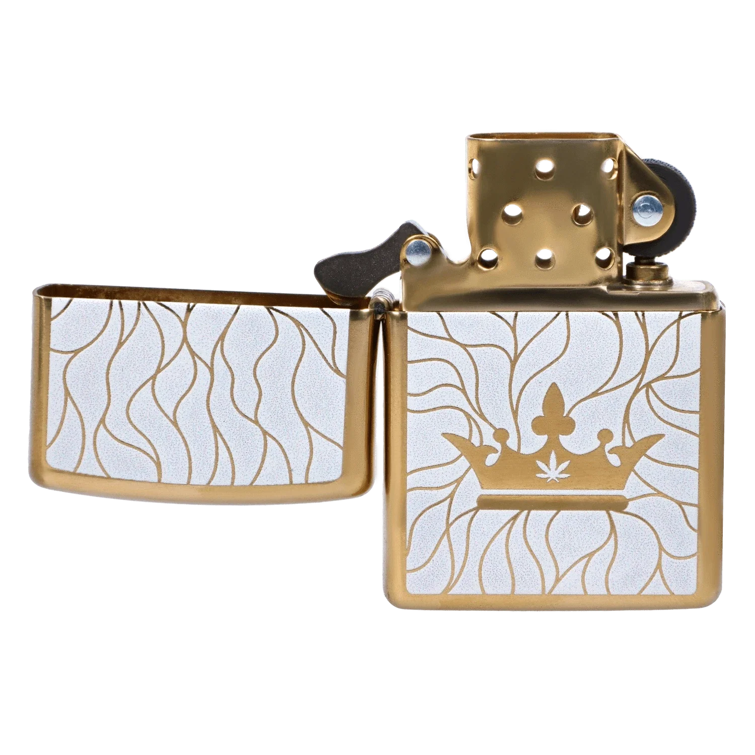 Queen of Bud Zippo Clear Quartz Mosaic - Image 3