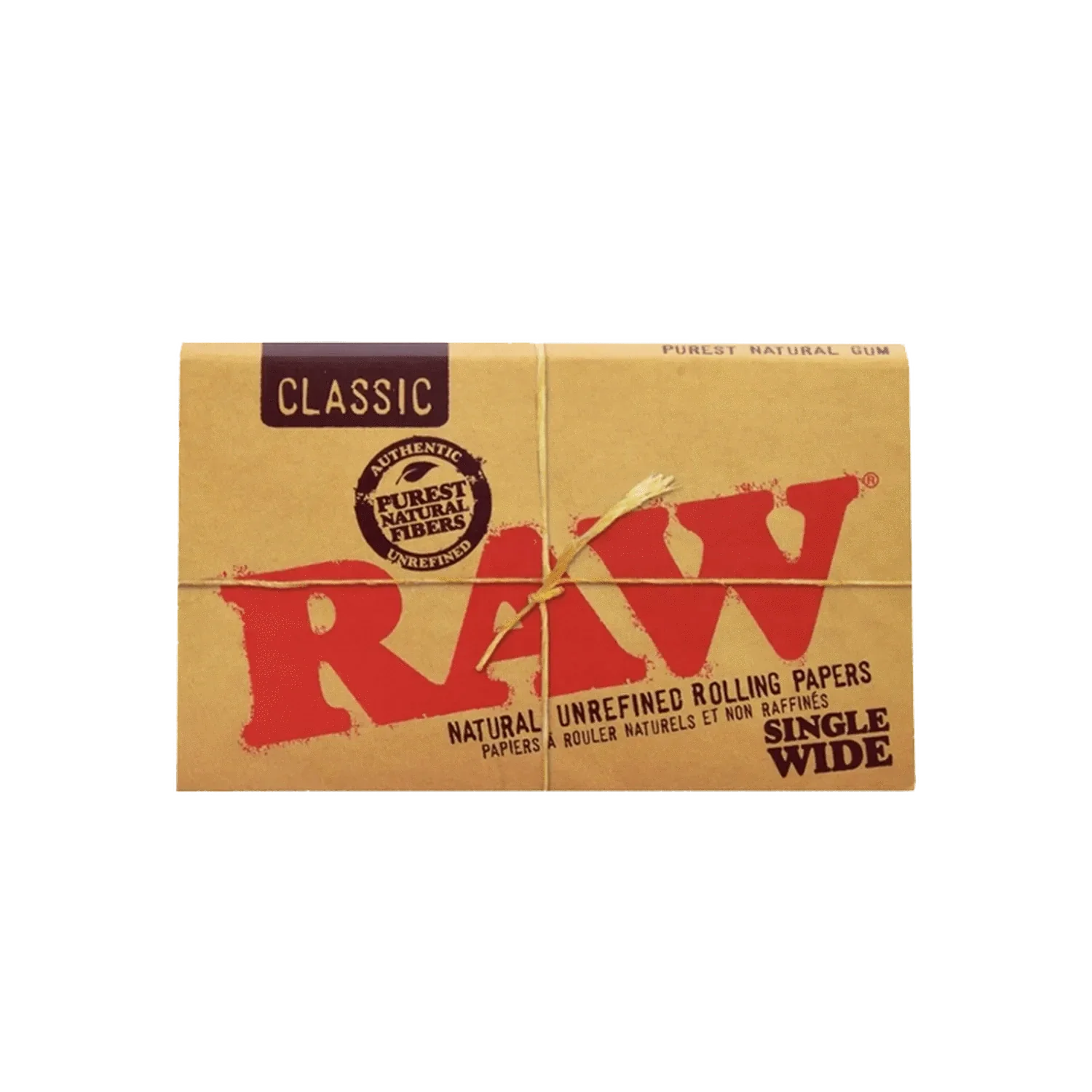 Raw Classic Hemp Rolling Papers - Single Wide Double Window