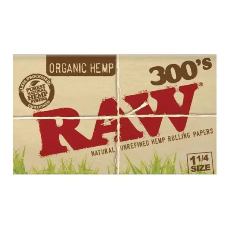 Raw Organic Rolling Papers 300's - 1 ¼