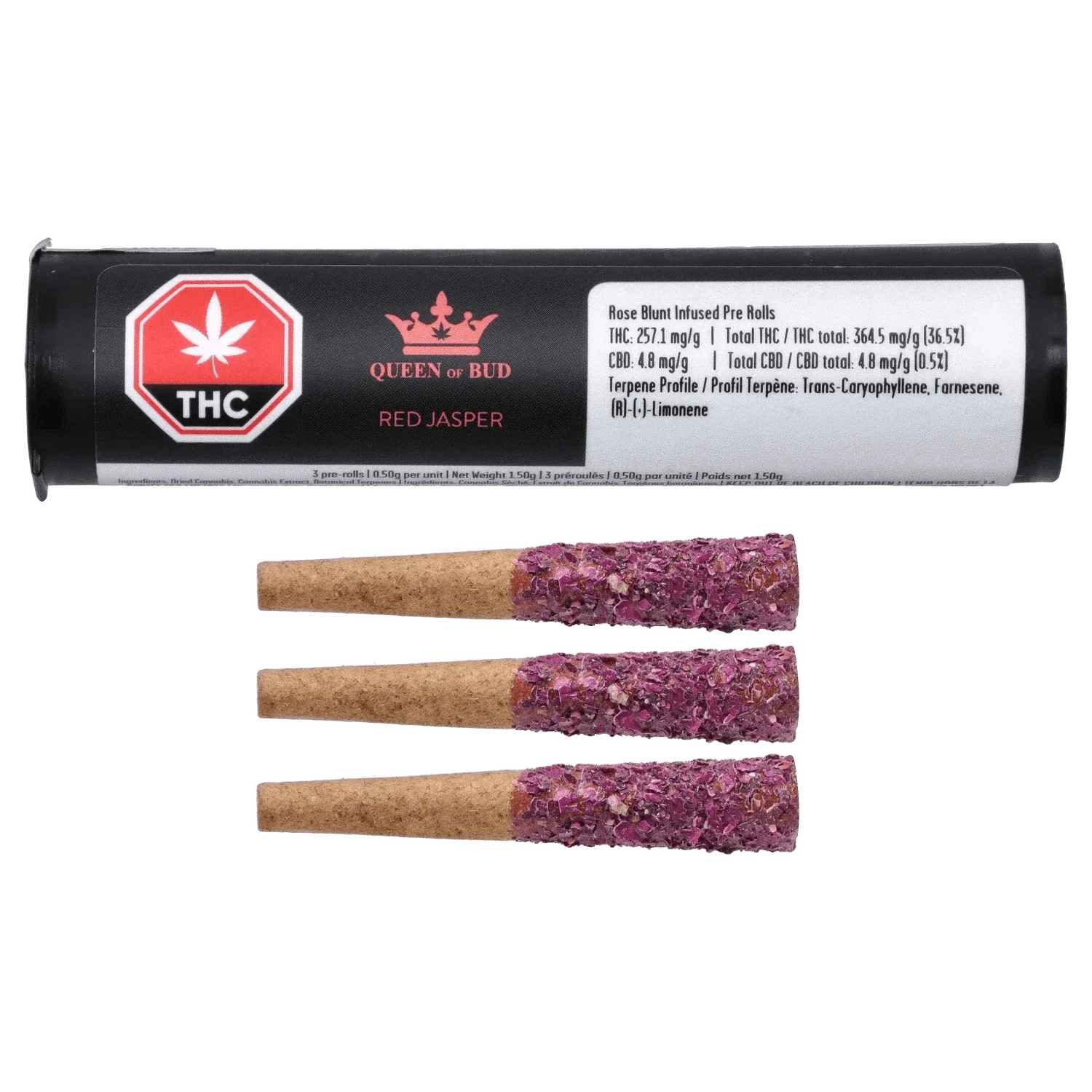 Red Jasper Liquid Diamond Infused Blunts 3 x 0.5 g - Image 4