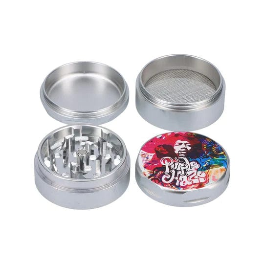 Rock Legends Jimmy-Colorful Purple Haze Grinder-Silver - Image 2