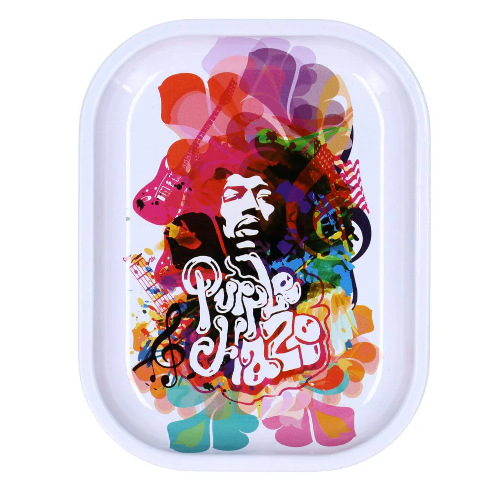 Rocklegenden Jimi Purple Haze Rolling Tray - Klein