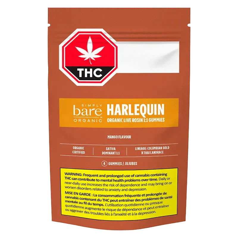 Harlequin Organic 1:1 Live Rosin Gummies - Image 3