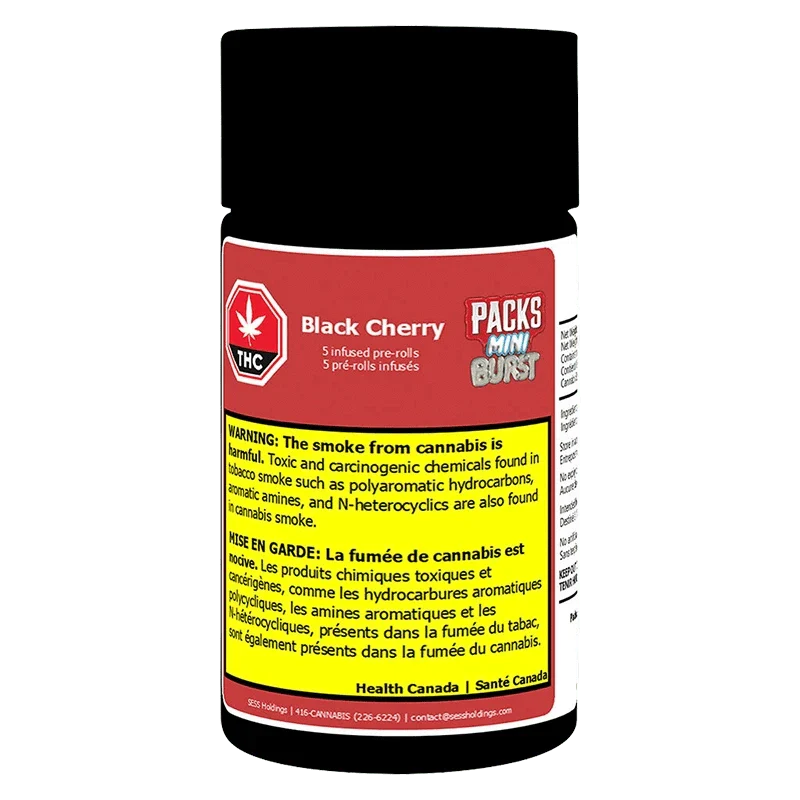 Mini Burst Black Cherry Infused PR 5 x 0.5 g - Image 3