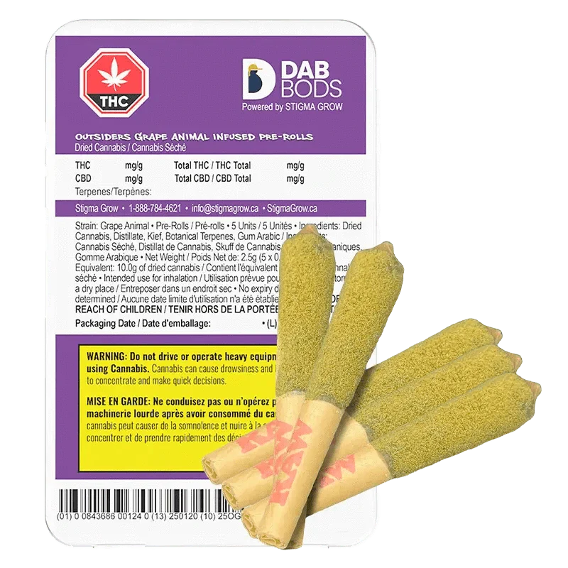 Outsiders Grape Animal Infused PR 5 x 0.5 g