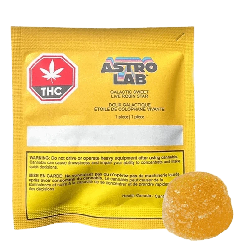Galactic Sweet Live Rosin Star 10mg THC Gummies