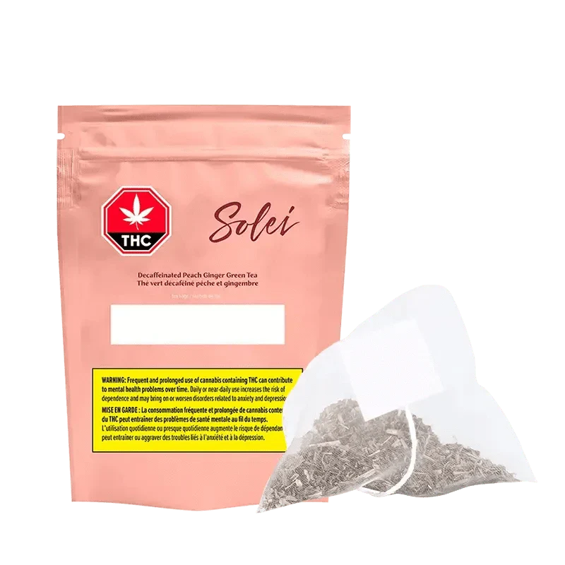 Decaffeinated Peach Ginger Green Tea Bags