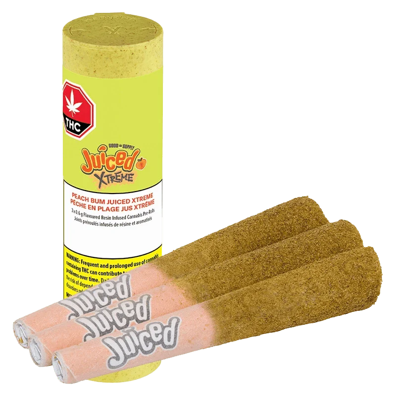 Juiced Xtreme Peach Bum Resin Infused PR 3 x 0.6 g