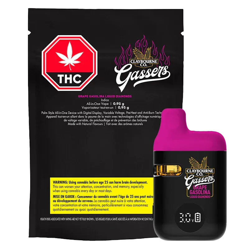 Gassers Grape Gasolina Liquid Diamonds Disposable Vape