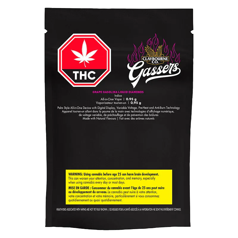 Gassers Grape Gasolina Liquid Diamonds Disposable Vape - Image 3