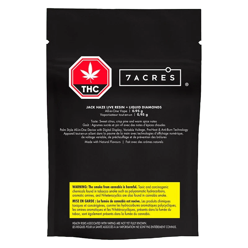 Jack Haze Live Resin + Liquid Diamonds AIO Dsiposable Vape - Image 3