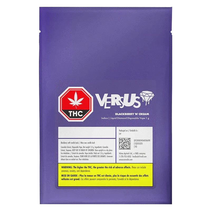 Blackberry 'n' Cream Liquid Diamond Disposable Vape - Image 3