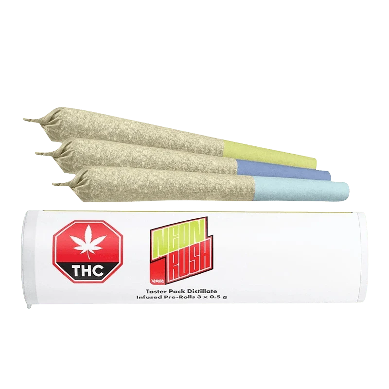 Neon Rush Taster Pack Distillate Infused PR 3 x 0.5 g