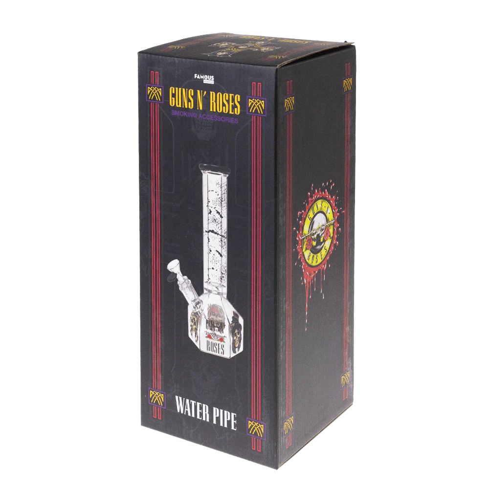 Valiant GNR Skulls Hexagon Water Pipe - 10in. - Image 10