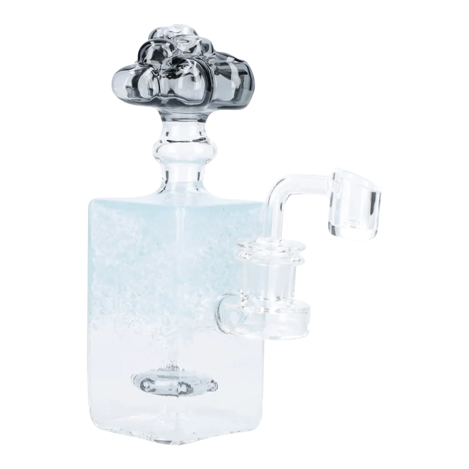 Bubbler w/Quartz-Light Blue-7in